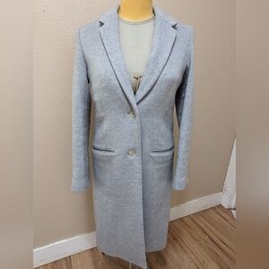 Aritzia Grey Wool Coat, Size Small